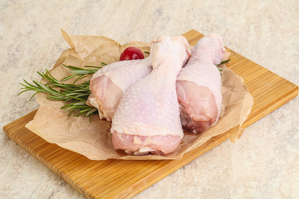 Raw three chicken leg Drumstick for cooking - Photo, Image