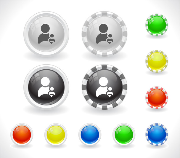 Buttons for web. - Vetor, Imagem