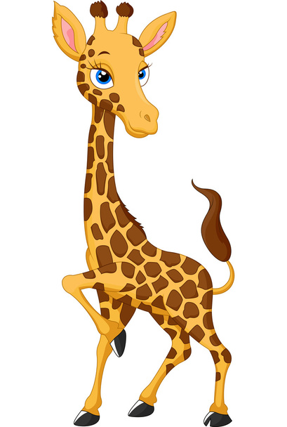 Cartoon giraffe - Διάνυσμα, εικόνα