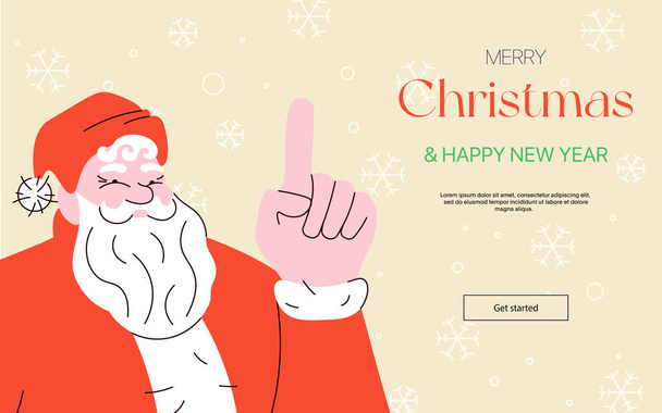 Página web saludos en redes sociales con Feliz Navidad y Feliz Año Nuevo - Foto, Imagen