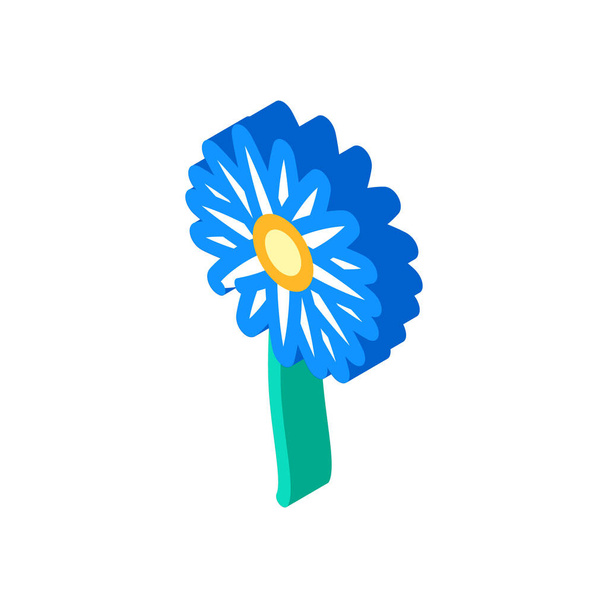 vettoriale icona isometrica fiore margherita. segno di fiori margherita. illustrazione simbolo isolato - Vettoriali, immagini