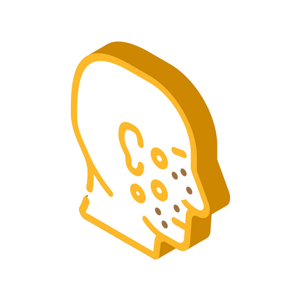 acne facial skin disease isometric icon vector. acne facial skin disease sign. isolated symbol illustration - Vector, Image