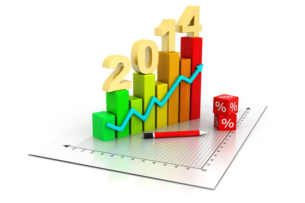 Gráfico de negócios 2014
 - Foto, Imagem