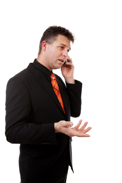 Businessman is calling on the phone - Foto, imagen