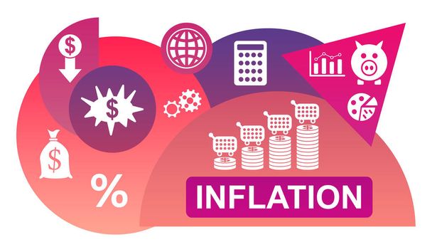 Ilustrace konceptu inflace - Fotografie, Obrázek