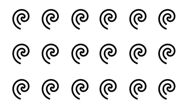 Ilustração 3d - Arte mínima. Formas em espiral no fundo branco - Foto, Imagem