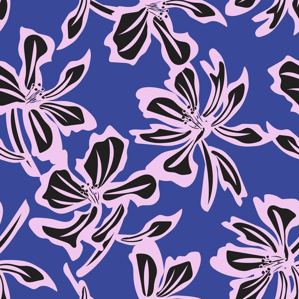 Bloemen naadloze patroon achtergrond voor mode textiel, graphics, achtergronden en ambachten - Vector, afbeelding
