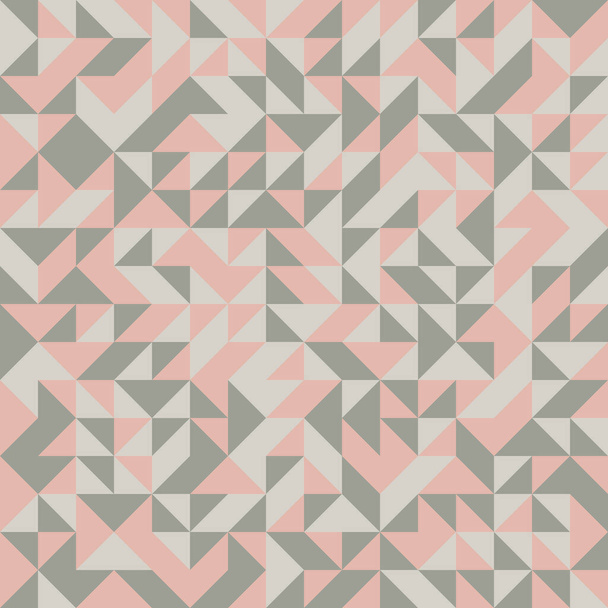 colorful tile with seamless random interweaving mosaic pattern, connection art background design illustration, abstract geometric pattern generative computational art illustration - ベクター画像