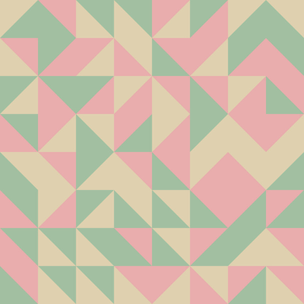 colorful tile with seamless random interweaving mosaic pattern, connection art background design illustration, abstract geometric pattern generative computational art illustration - Vector, Image