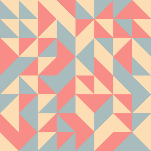 azulejo colorido con patrón de mosaico entrelazado aleatorio sin costuras, ilustración de diseño de fondo de arte de conexión, ilustración de arte computacional generativa patrón geométrico abstracto - Vector, Imagen