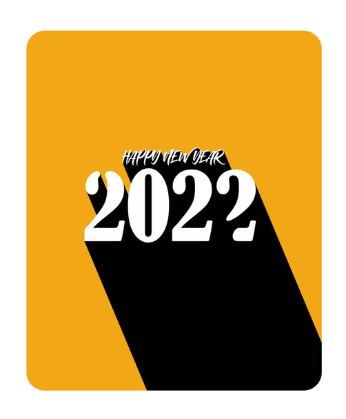 Happy New Year 2022 Text Typography Design Patter, Vector illustration. - Vector, Image