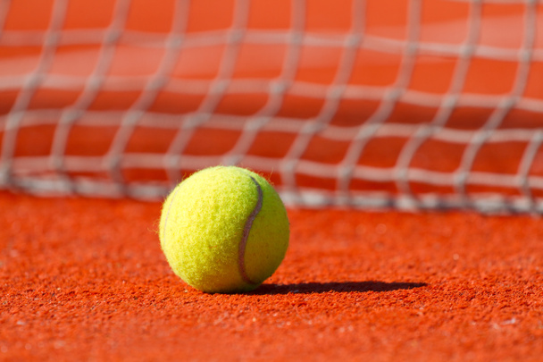 Tennis ball on a court  - Photo, Image