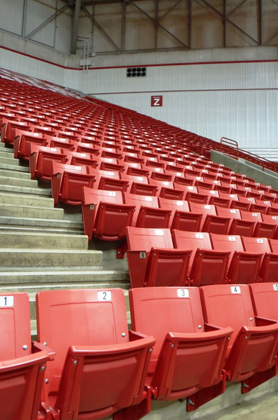 stadyum koltukları - kırmızı - Fotoğraf, Görsel