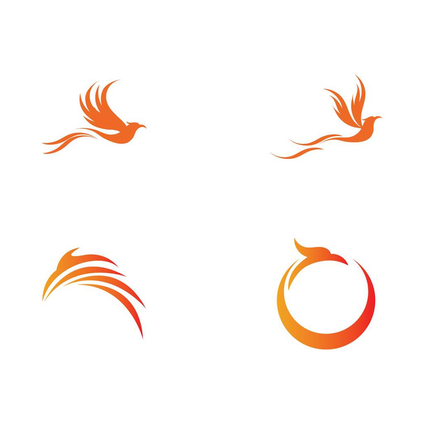 set of Phoenix logo design vector illustration - Vector, Image