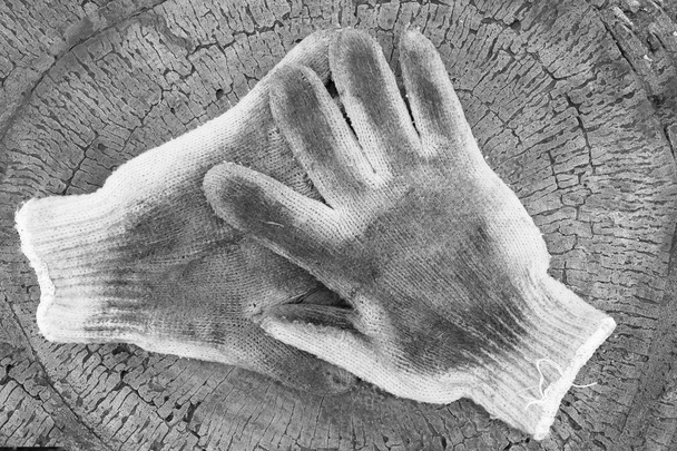 schmutzige Handschuhe - Foto, Bild