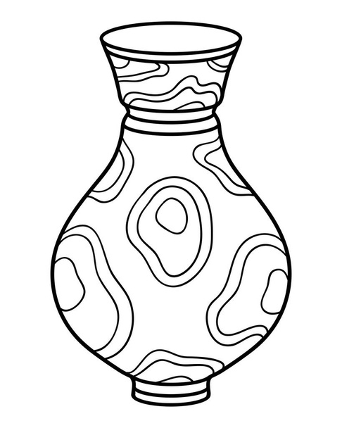 Coloring book for children, Vase - Διάνυσμα, εικόνα