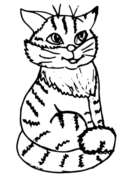 Кошачьи каракули
  - Вектор,изображение