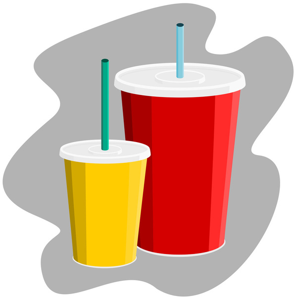 Soda cups - Vector, Image