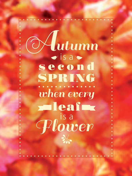 Autumn poster - Vector, Image