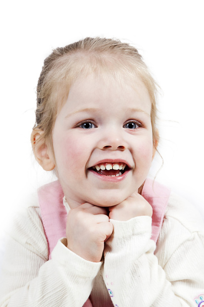 Adorable little girl smiling - Фото, изображение