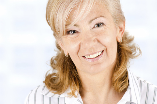 Smiling Senior Woman - Фото, изображение