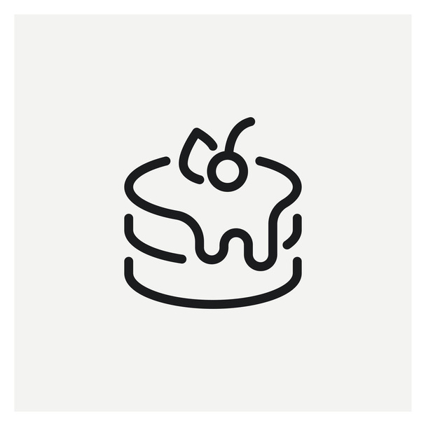  Kakku makea leivonnaiset kuvake vektori merkki - Vektori, kuva