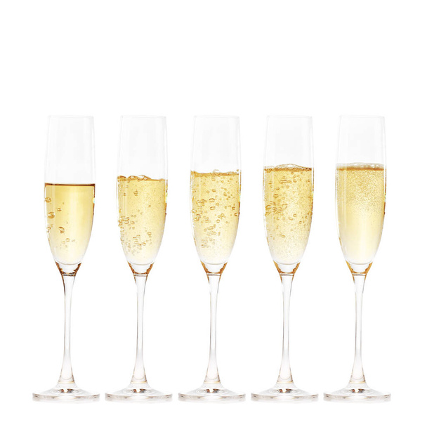 Glasses of champagne with splash, celebration theme concept - Foto, Bild