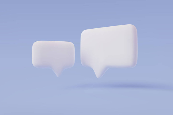 Bolla vocale 3D. casella di conversazione vettoriale, finestra di chat, palloncino di dialogo del messaggio - Vettoriali, immagini