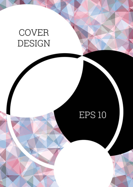 Cover design. Unusual abstract background for magazine, book, splash, banner vector - Vetor, Imagem