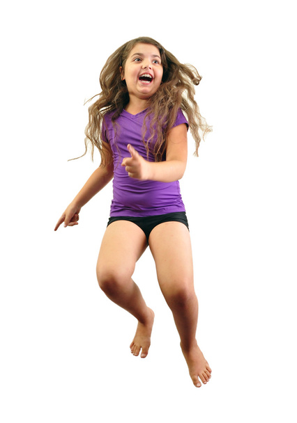 child exercising and jumping - 写真・画像