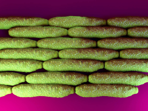 3d van Anthrax bacteriën - Foto, afbeelding