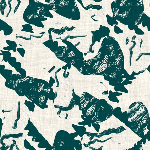 Nahtlose zweifarbige handgezeichnete Muster mit gebürstetem Effekt - Foto, Bild