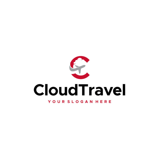Сучасний дизайн початкового логотипу C Cloud Travel
 - Вектор, зображення