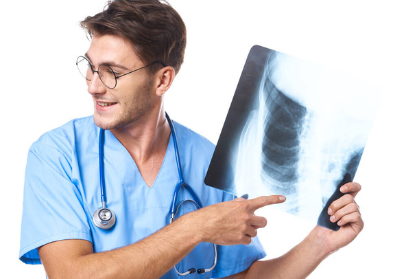 nurse x-ray diagnostics stethoscope examination work studio lifestyle - 写真・画像