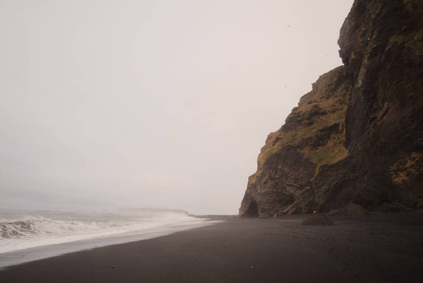 A natural view of the beautiful coast of Reynisfjara in Iceland - Photo, Image