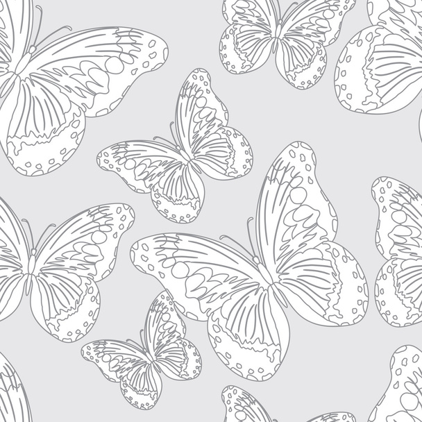 Seamless vector butterfly - Vetor, Imagem