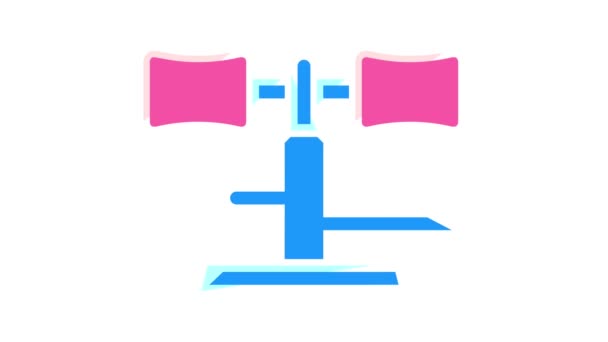 Home Gym Equipment színes ikon animáció - Felvétel, videó