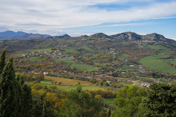 Autumn landscape in the mountains of Emilia Romagna in Italy - Foto, immagini