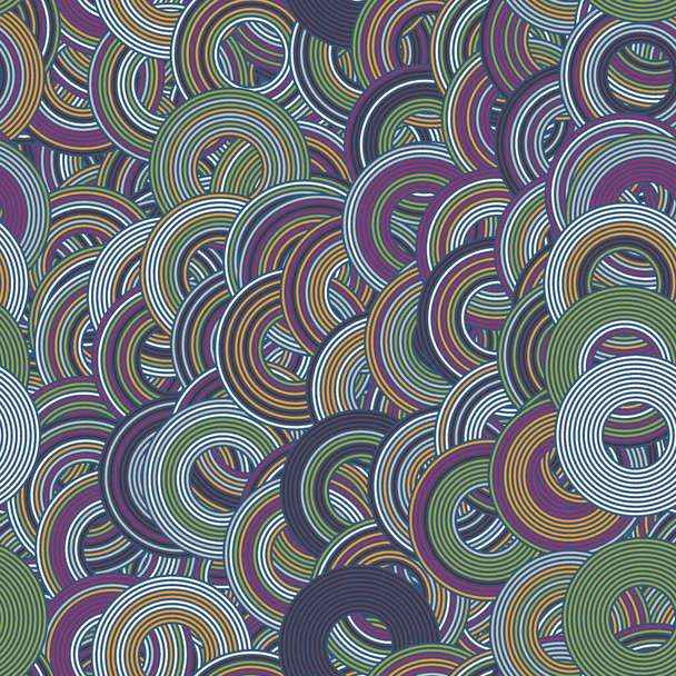 Бесшовный концентрический круг с рисунком поверхности ретро-цветов для печати. - Фото, изображение