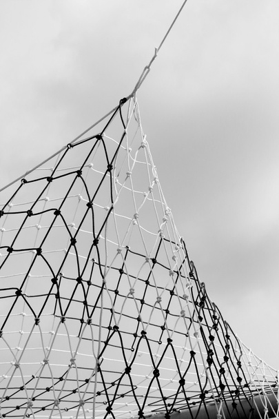 close up soccer nets goal football - Photo, Image
