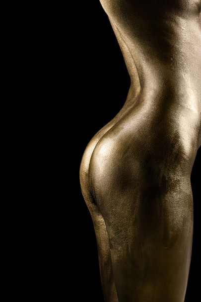 Estátua de ouro do conceito Valquíria
 - Foto, Imagem