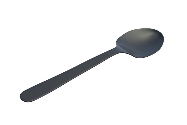 Spoon isolated on white background. 3d render - Foto, Imagen