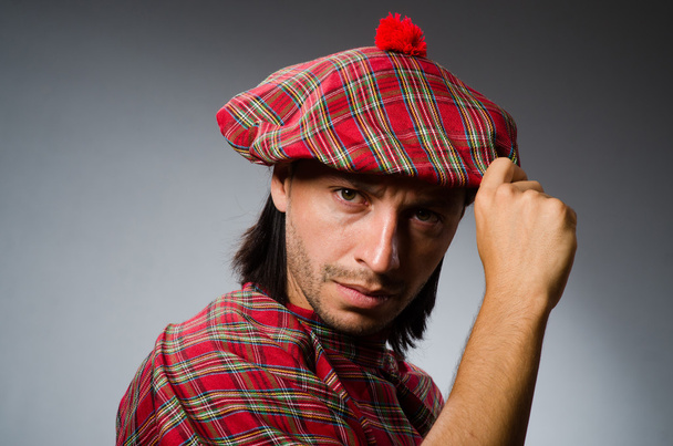 Funny scotsman in traditional clothing - 写真・画像