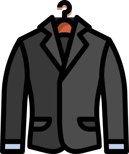 suit costume style icon - Вектор,изображение