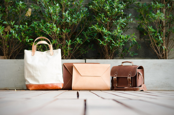 Leather Bags Collection - Photo, Image