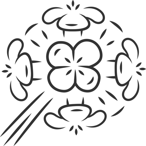erysimum franciscanum franciscan wallflower franciscan wallflower icon - Вектор,изображение