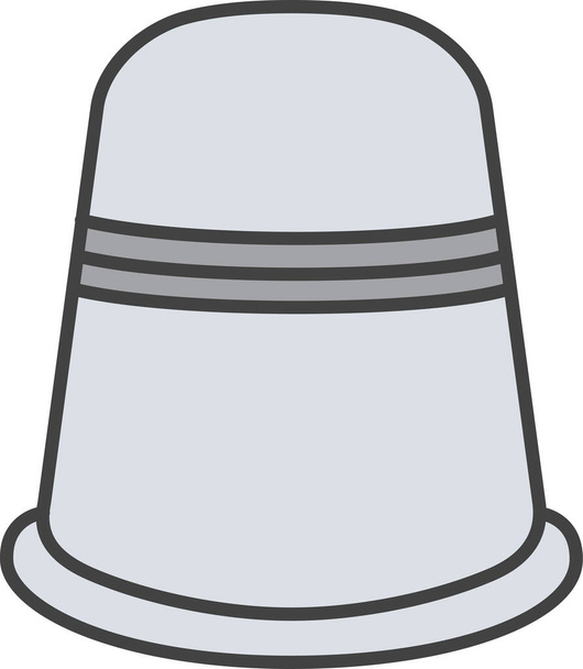 finger needle protection icon in filled-outline style - Vecteur, image
