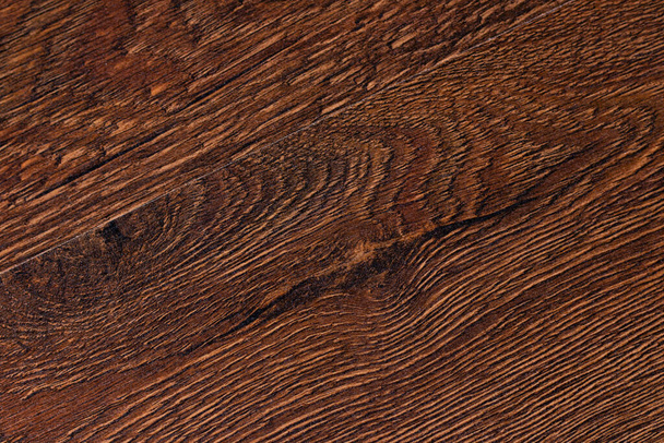 Struttura di legno, fondo di legno della venatura del plancton, scrittorio a strisce del legno Primo piano, vecchio tavolo o pavimento, bordi marroni. - Foto, immagini