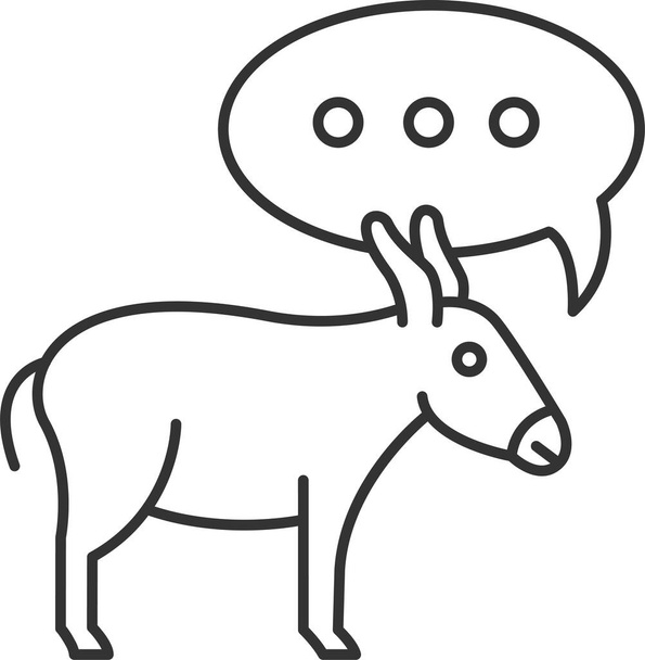 ikona biblijna balaama zwierząt w kategorii symboli znaków - Wektor, obraz