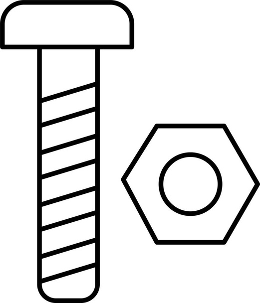 schroef schroef pictogram - Vector, afbeelding